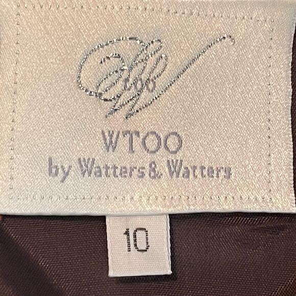 WTOO Sheer Purple Midi Dress Size 10 - Picture 10 of 13